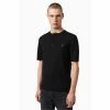 All Saints Black Mode Merino Ss Henle T-Shirt