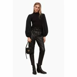 All Saints AllSaints Black Orsen Trousers -AllSaints shop unnamed file 3871
