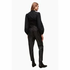 All Saints AllSaints Black Orsen Trousers -AllSaints shop unnamed file 3872