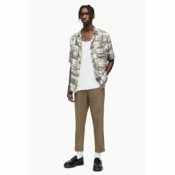 All Saints AllSaints Brown Tallis Trousers