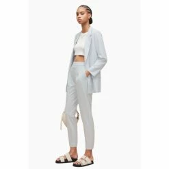All Saints AllSaints Aleida Blue Tri Trousers -AllSaints shop unnamed file 3979