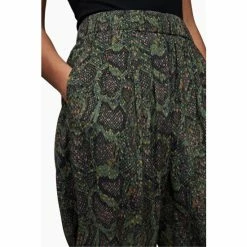 All Saints AllSaints Green Lila Tamora Trousers -AllSaints shop unnamed file 4008