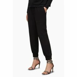 All Saints AllSaints Black Auden Trousers -AllSaints shop unnamed file 4013