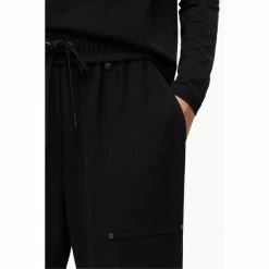 All Saints AllSaints Black Auden Trousers -AllSaints shop unnamed file 4015