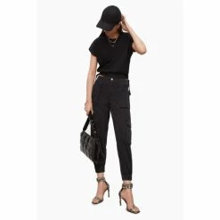 All Saints AllSaints Black Frieda Denim Trousers -AllSaints shop unnamed file 4022