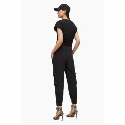 All Saints AllSaints Black Frieda Denim Trousers -AllSaints shop unnamed file 4023