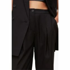 All Saints AllSaints Black Hanah Trousers -AllSaints shop unnamed file 4031