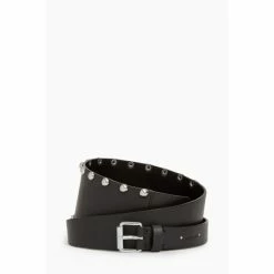 All Saints AllSaints Black Alcor Belt
