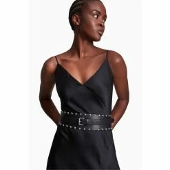 All Saints AllSaints Black Alcor Belt -AllSaints shop unnamed file 4052