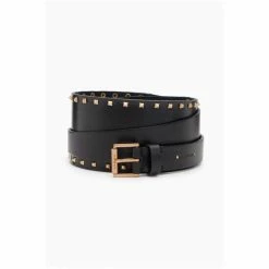 All Saints AllSaints Maxie Black Stud Alcor Belt -AllSaints shop unnamed file 4068