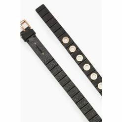All Saints AllSaints Kylin Skinny Black Belt -AllSaints shop unnamed file 4074
