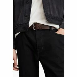 All Saints AllSaints Brown Dunston Belt -AllSaints shop unnamed file 4079