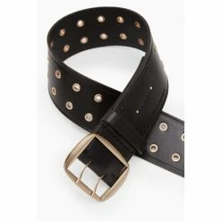 All Saints AllSaints Layla Black Eyelet Belt -AllSaints shop unnamed file 4115
