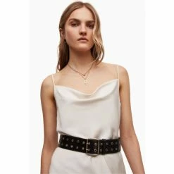 All Saints AllSaints Layla Black Eyelet Belt -AllSaints shop unnamed file 4117