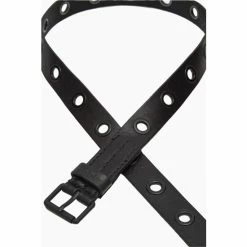 All Saints AllSaints Corben Black Wash Belt -AllSaints shop unnamed file 4127