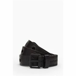 All Saints AllSaints Corben Black Wash Belt -AllSaints shop unnamed file 4128
