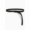 All Saints Jesse Black Webbing Belt