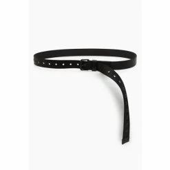 All Saints Jesse Black Webbing Belt
