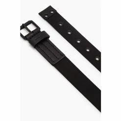 All Saints Jesse Black Webbing Belt -AllSaints shop unnamed file 4132