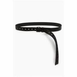 All Saints Jesse Black Webbing Belt -AllSaints shop unnamed file 4134