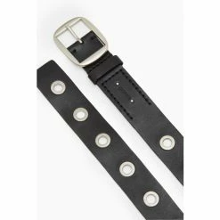 All Saints AllSaints Cora Black Eyelet Belt -AllSaints shop unnamed file 4182
