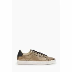 All Saints AllSaints Gold Sheer Shimmer Sneakers