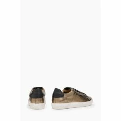 All Saints AllSaints Gold Sheer Shimmer Sneakers -AllSaints shop unnamed file 4193