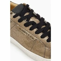 All Saints AllSaints Gold Sheer Shimmer Sneakers -AllSaints shop unnamed file 4195