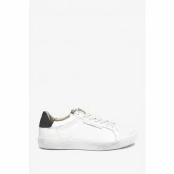 All Saints AllSaints White Sheer Low Top Lace-Up Cervo Shoes