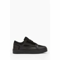 All Saints AllSaints Logan Black Suede Low Top
