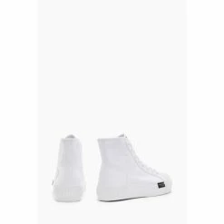 All Saints AllSaints Dana Flatform White High Top Trainers -AllSaints shop unnamed file 4287
