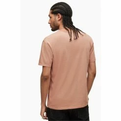 All Saints AllSaints Pink Figure Short Sleeve Crew T-Shirt -AllSaints shop unnamed file 433