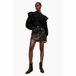 All Saints AllSaints Black Prim Broderie Top -AllSaints shop unnamed file 4335