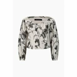 All Saints AllSaints Grey Tia Iris Top -AllSaints shop unnamed file 4344
