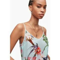 All Saints AllSaints Blue Tammy Senja Top -AllSaints shop unnamed file 4348