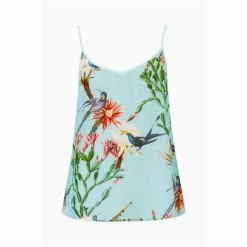 All Saints AllSaints Blue Tammy Senja Top -AllSaints shop unnamed file 4352