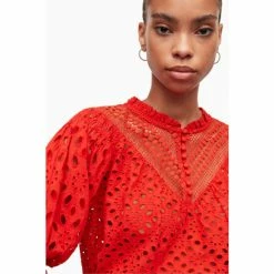 All Saints AllSaints Red Tila Top -AllSaints shop unnamed file 4356