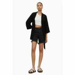 All Saints AllSaints Black Carina Ossia Embroidered Kim Blouse -AllSaints shop unnamed file 4369