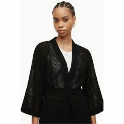 All Saints AllSaints Black Carina Ossia Embroidered Kim Blouse -AllSaints shop unnamed file 4370