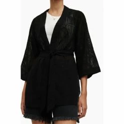 All Saints AllSaints Black Carina Ossia Embroidered Kim Blouse -AllSaints shop unnamed file 4371