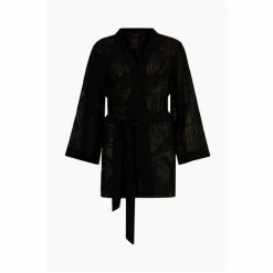 All Saints AllSaints Black Carina Ossia Embroidered Kim Blouse -AllSaints shop unnamed file 4373