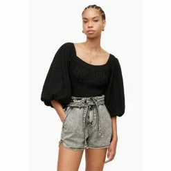 All Saints AllSaints Tia Black Top