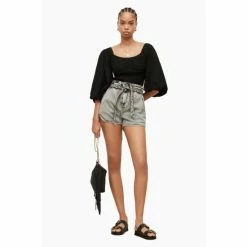 All Saints AllSaints Tia Black Top -AllSaints shop unnamed file 4377