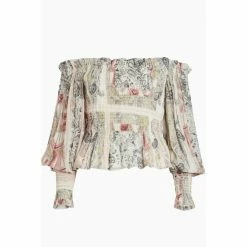 All Saints AllSaints Pink Lara Makutu Top -AllSaints shop unnamed file 4393
