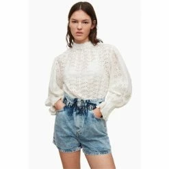 All Saints AllSaints White Luna Broderie Top