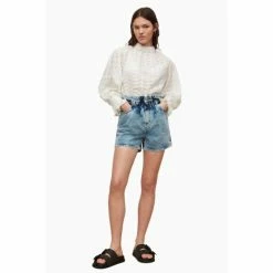All Saints AllSaints White Luna Broderie Top -AllSaints shop unnamed file 4398