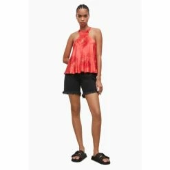 All Saints AllSaints Orange Verna Nila Top -AllSaints shop unnamed file 4417