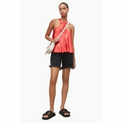 All Saints AllSaints Orange Verna Nila Top -AllSaints shop unnamed file 4418
