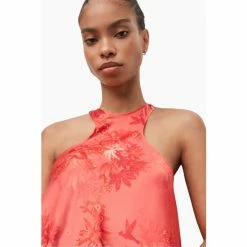 All Saints AllSaints Orange Verna Nila Top -AllSaints shop unnamed file 4419