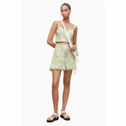 All Saints AllSaints Cassia Green Amanzi Top